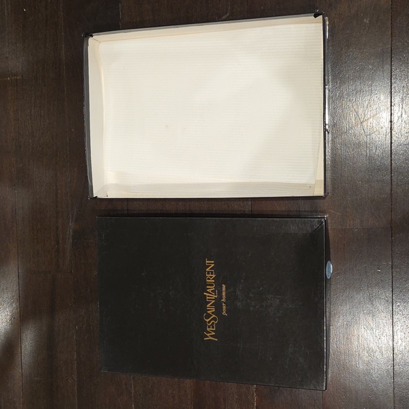 AUTHENTIC YSL YVES SAINT LAURENT BLACK TUXEDO SHIRT GIFT BOX - Picture 3 of 4